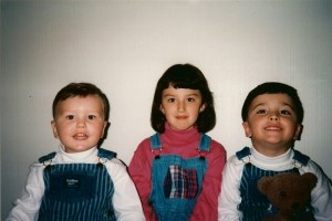 Jessica with her brothers