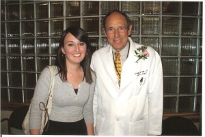 Jessica with Dr. Mitchell