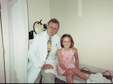 Caelin with Dr. Gearhart