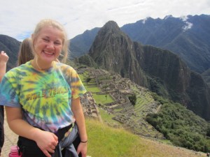 Kylee Hunter at Macchu Picchu, Peru